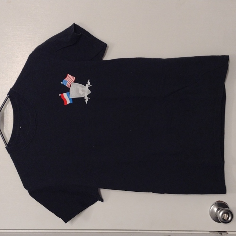 American Police Hound Association Dog T-shirt Black Size Small 100% Cotton